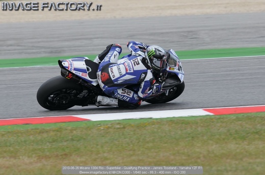 2010-06-26 Misano 1304 Rio - Superbike - Qualifyng Practice - James Toseland - Yamaha YZF R1